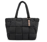 Quilted Checkered Shopper Bag|Skechers