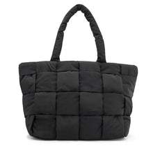 Quilted Checkered Shopper Bag|Skechers