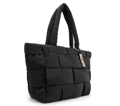 Quilted Checkered Shopper Bag|Skechers