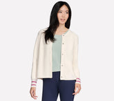 GO WALK Reflection Sweater Bomber|Skechers