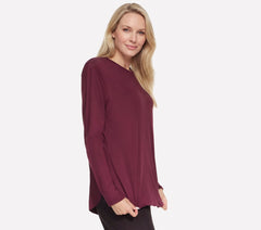 GO DRI Swift Long Sleeve Tunic Crew|Skechers