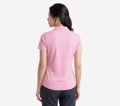 Short Sleeve On The Green Striped Polo|Skechers