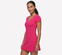 GO WALK Scoop Short Sleeve Dress|Skechers