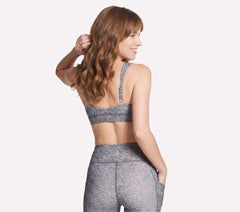 GO WALK Evolution Printed Zip Front Bra|Skechers