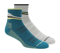 2 Pack Men's Quarter Trail Socks|Skechers