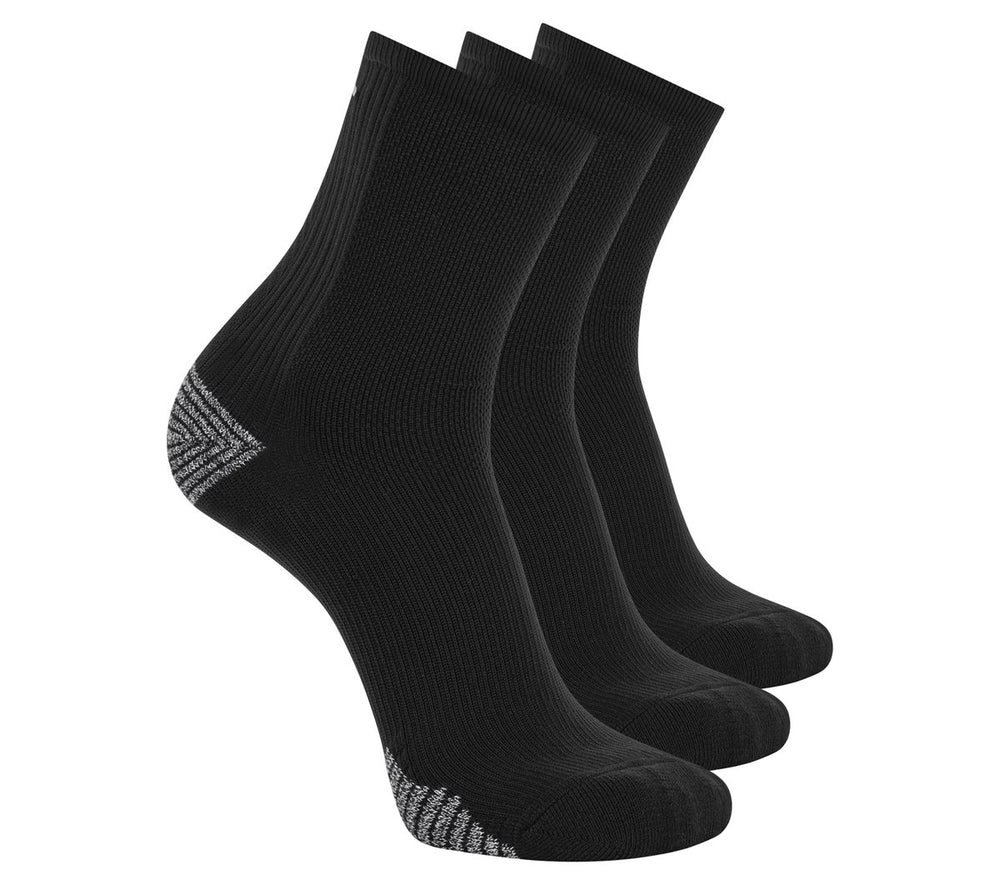 3 Pack Men's Performance Running High Quarter Socks|Skechers