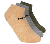 3 Pack Boys' Low Cut Cotton Socks|Skechers