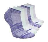 6 Pack Girls' Low Cut Color Stripe Socks|Skechers