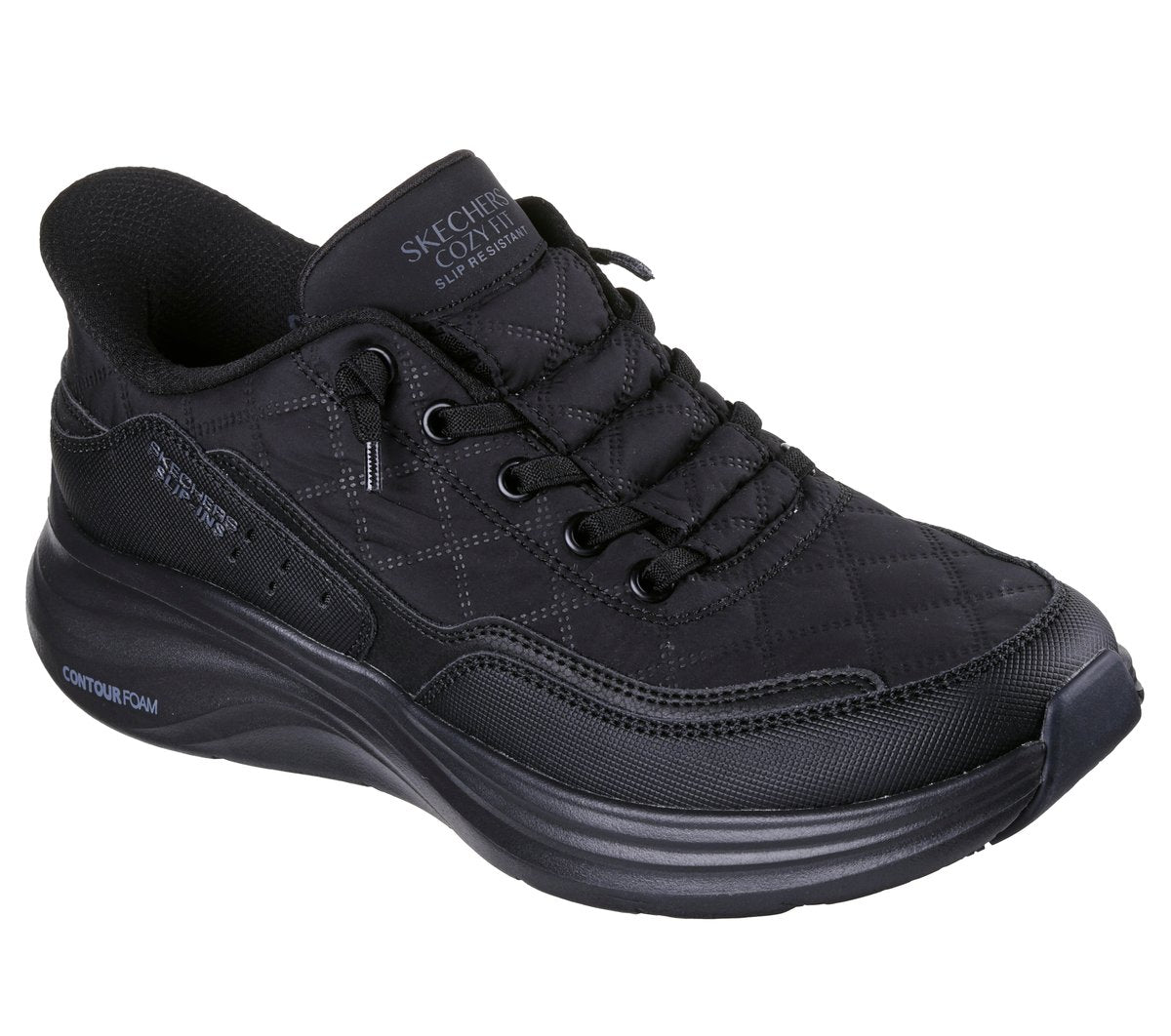 Slip-ins Work Slip-Resistant: Contour Foam - Cozy Fit|Skechers