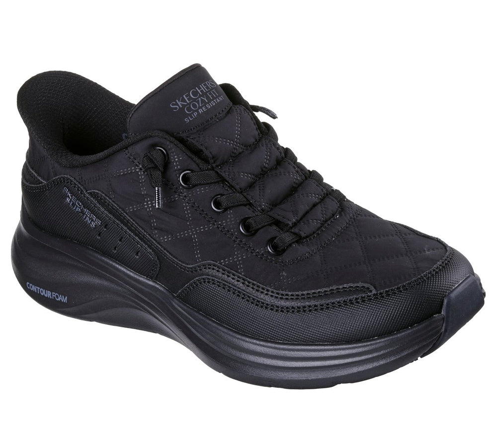 Slip-ins Work Slip-Resistant: Contour Foam - Cozy Fit|Skechers