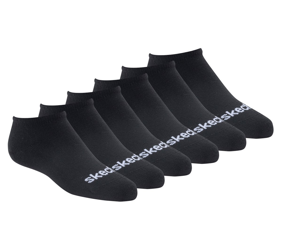 6 Pack No Show Cotton Socks|Skechers