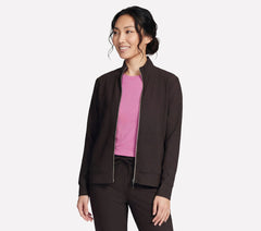 GO Luxe Rib Everyday Full Zip Jacket|Skechers