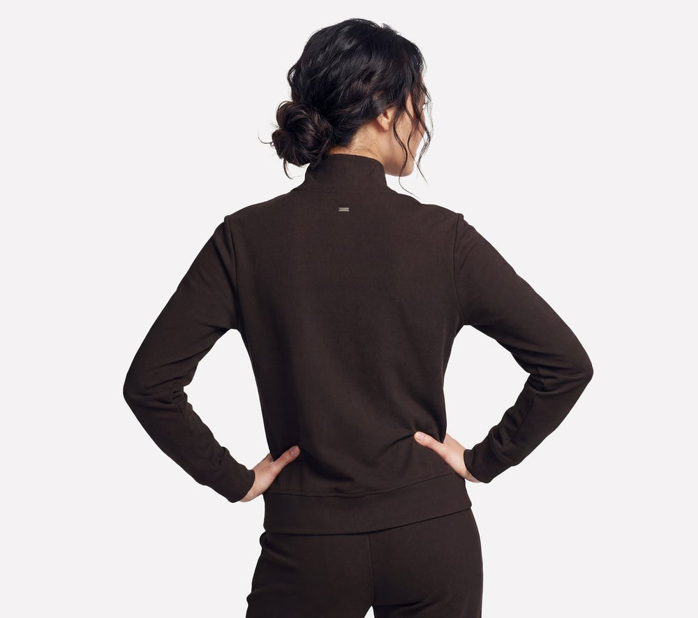 GO Luxe Rib Everyday Full Zip Jacket|Skechers