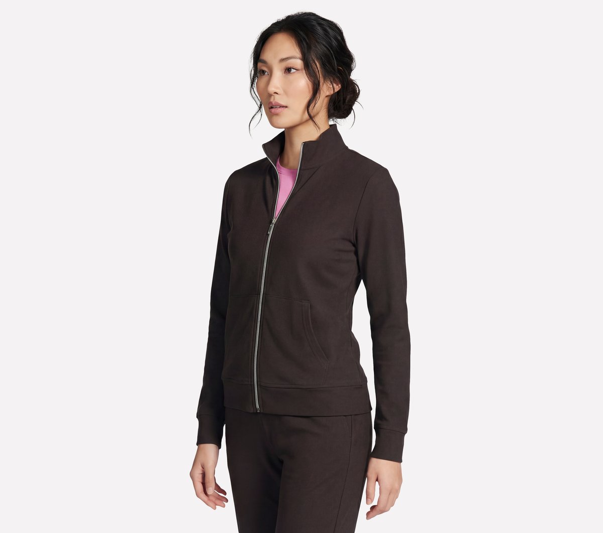 GO Luxe Rib Everyday Full Zip Jacket|Skechers