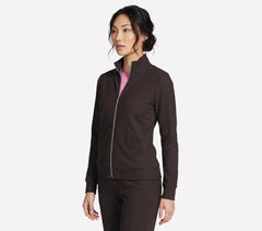 GO Luxe Rib Everyday Full Zip Jacket|Skechers