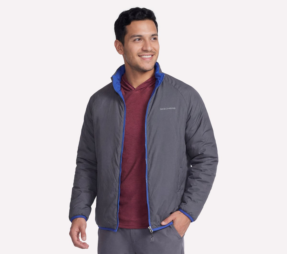 GO SHIELD Cozy Fit Altitude Reversible Jacket|Skechers