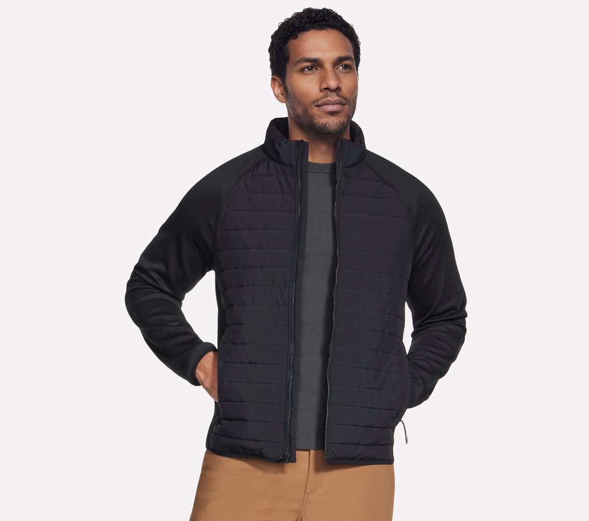 The Hoodless Hoodie Hybrid Jacket|Skechers