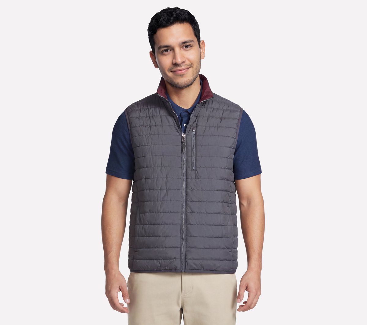 GO SHIELD Cozy Fit Altitude Reversible Vest|Skechers