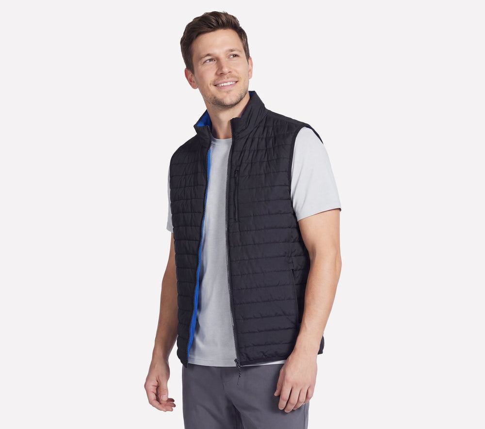 GO SHIELD Cozy Fit Altitude Reversible Vest|Skechers