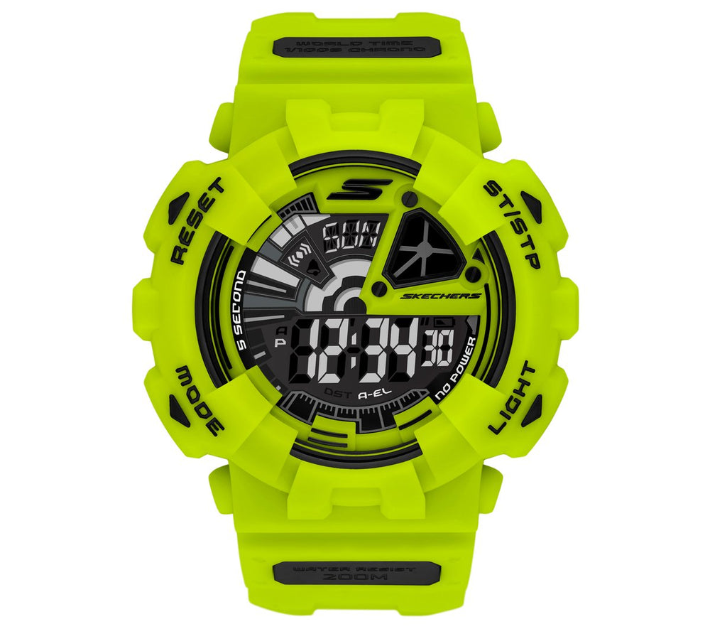 Digital Neon Green Watch|Skechers