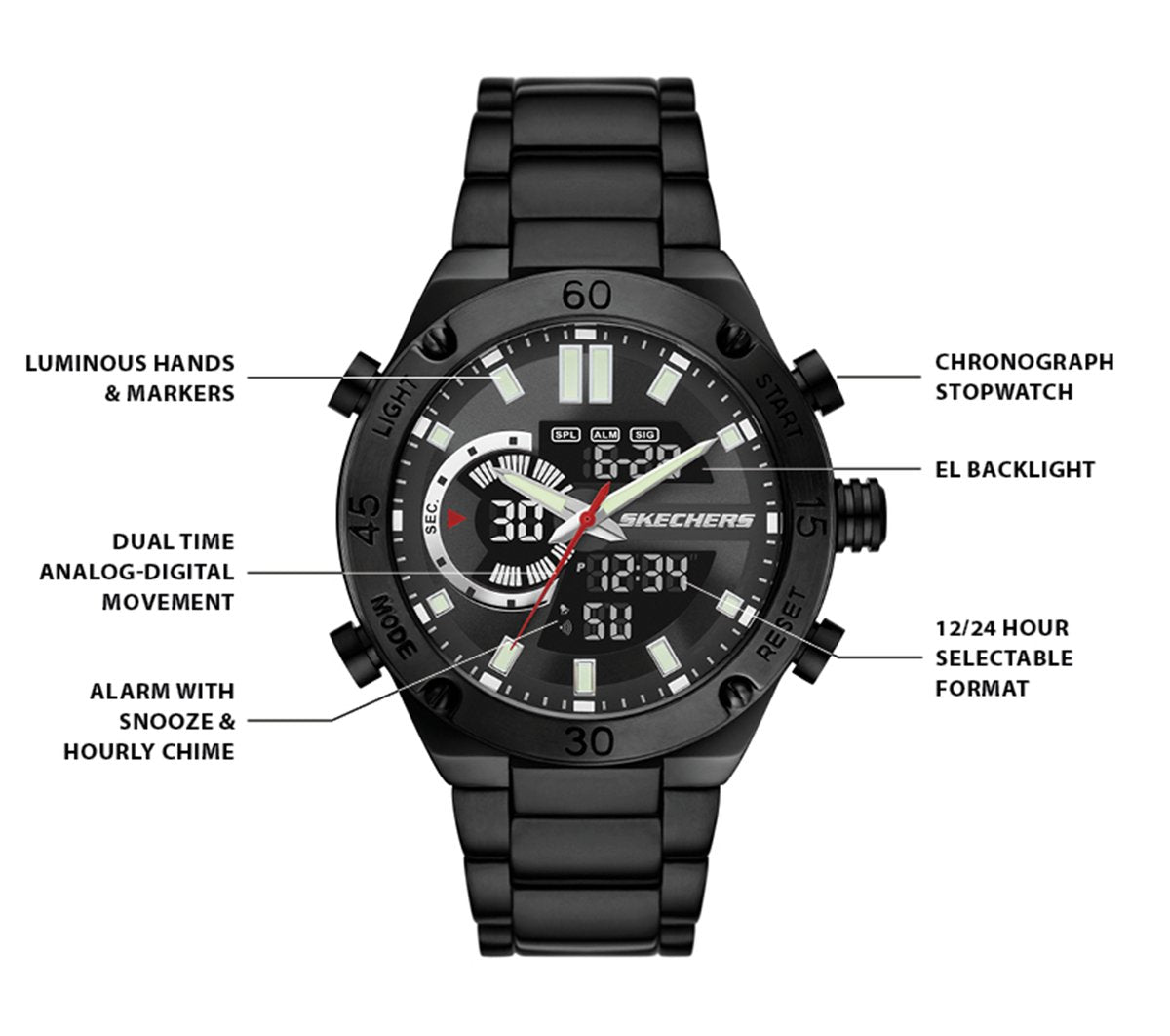 Analog Chrono Watch|Skechers