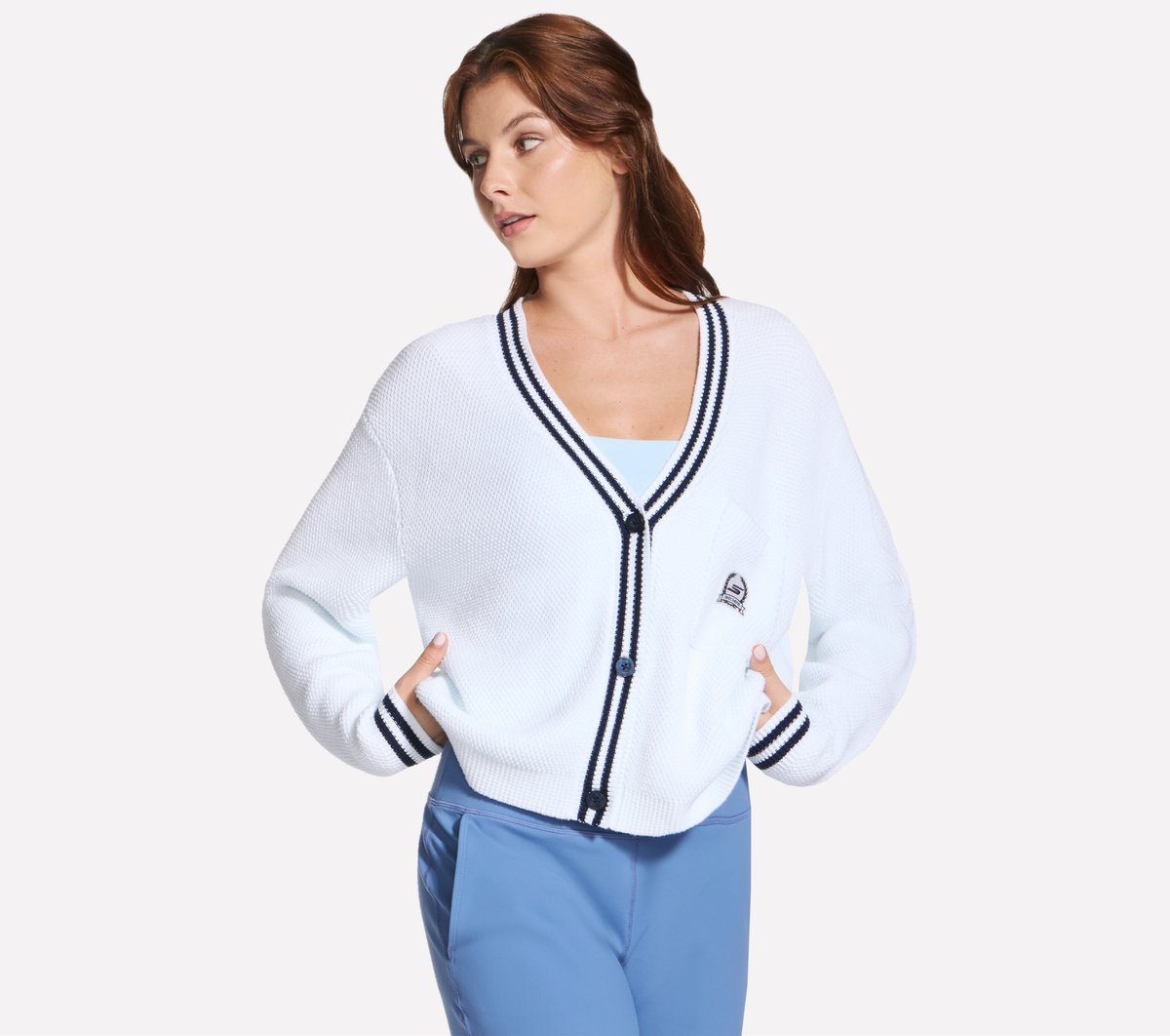 Court Classic Cardigan Sweater|Skechers