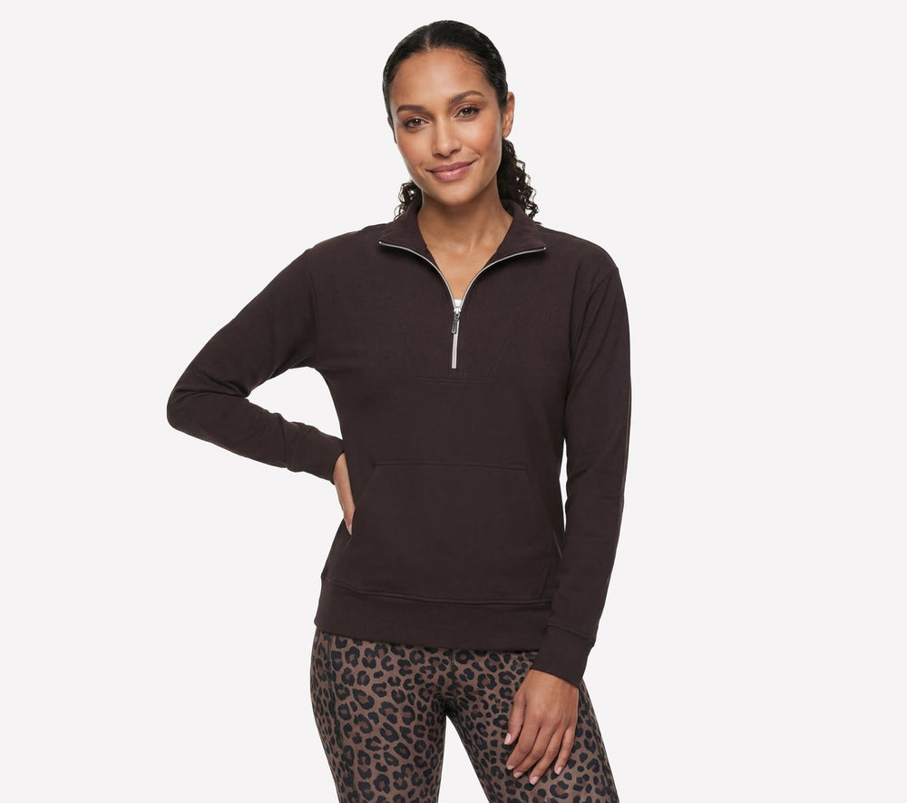 GO LUXE Rib 1/4 Zip|Skechers