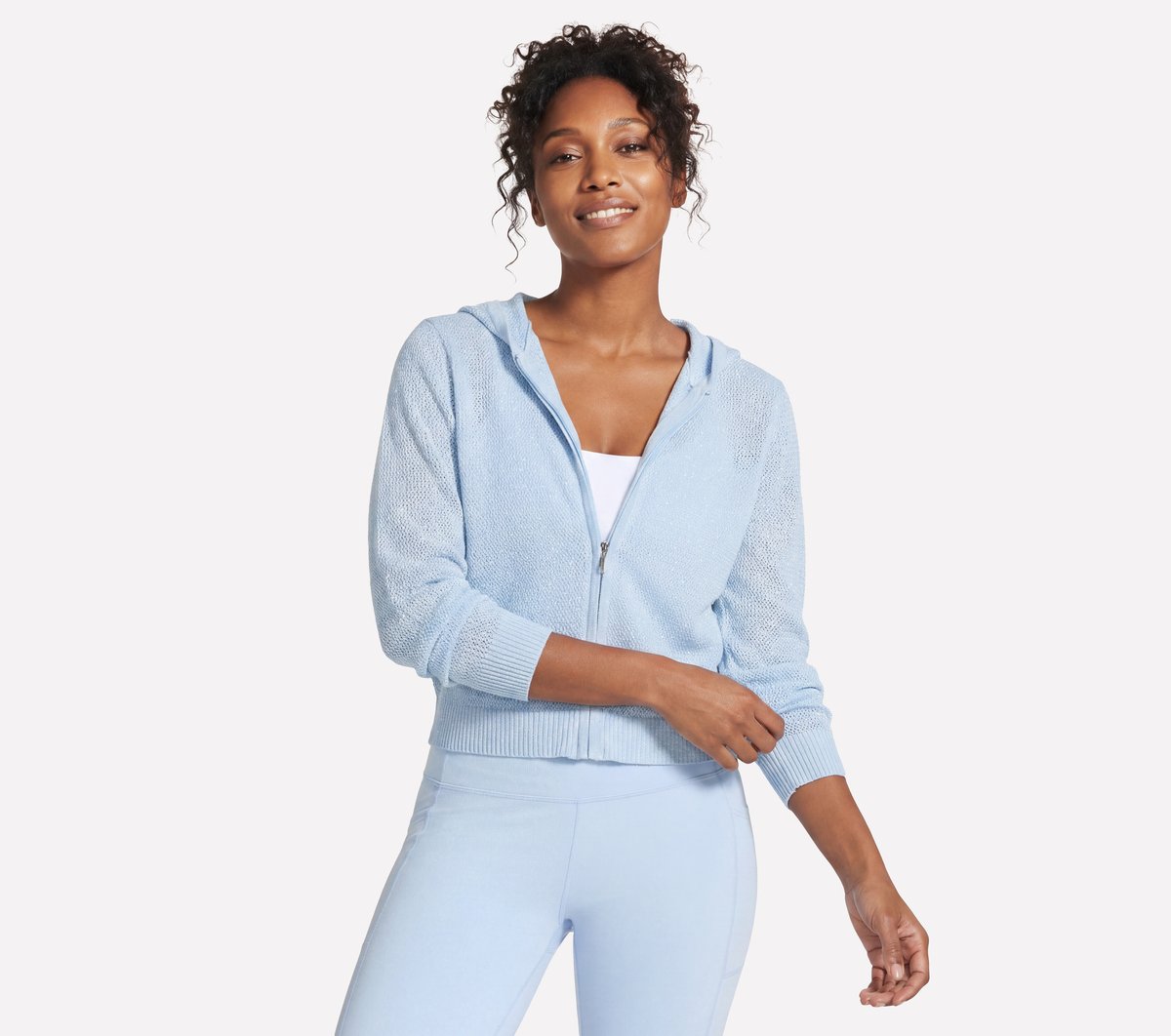 Shine Hooded Full Zip Jacket|Skechers