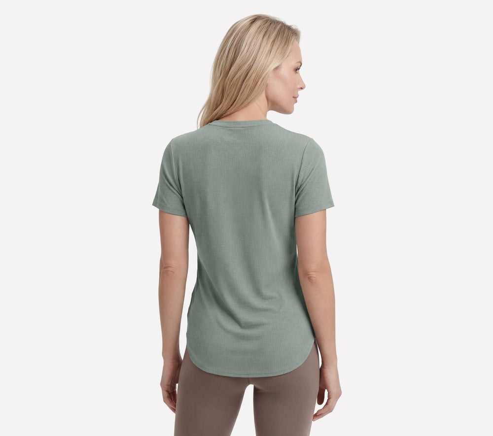 GO WALK Luxe Rib Tunic Tee|Skechers