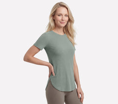 GO WALK Luxe Rib Tunic Tee|Skechers