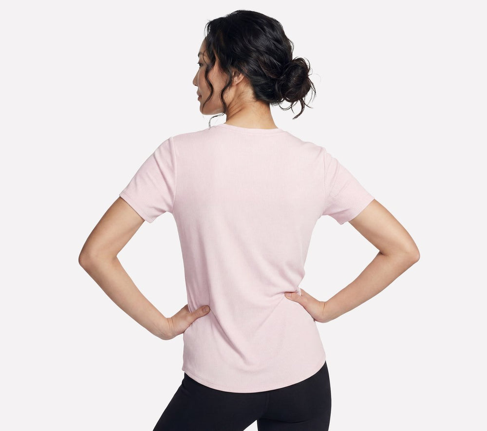 GO WALK Luxe Rib Tee|Skechers