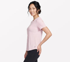 GO WALK Luxe Rib Tee|Skechers