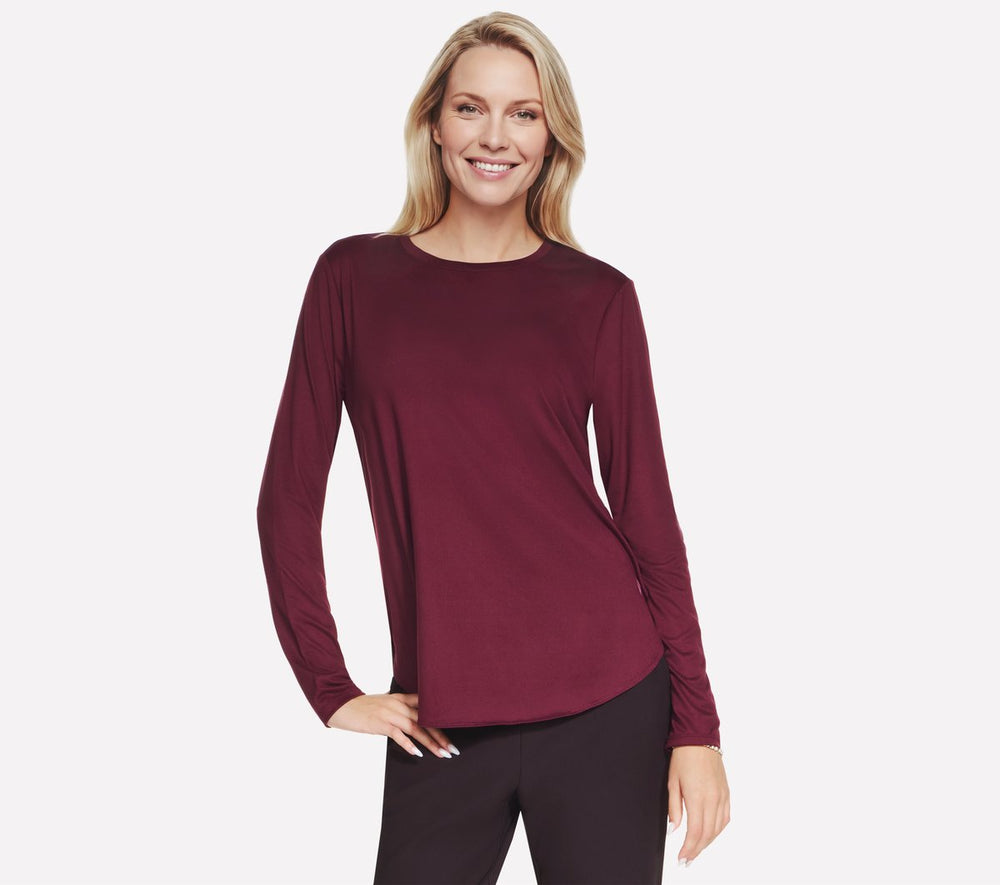 GO DRI Swift Long Sleeve Tunic Crew|Skechers