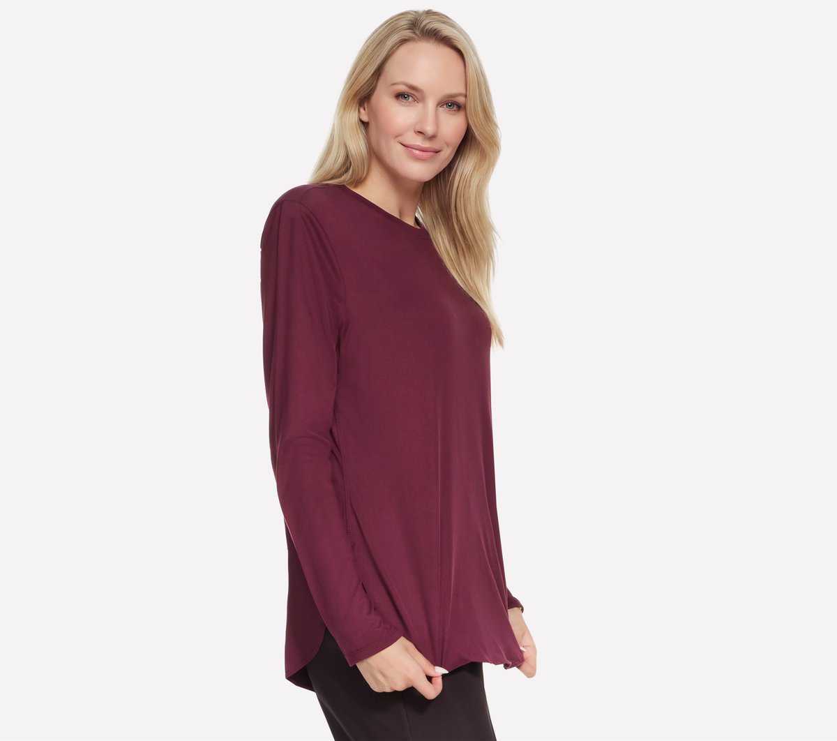 GO DRI Swift Long Sleeve Tunic Crew|Skechers