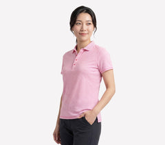 Short Sleeve On The Green Striped Polo|Skechers