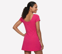 GO WALK Scoop Short Sleeve Dress|Skechers