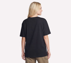 Gold Splatter Diamond Short Sleeve Tee|Skechers
