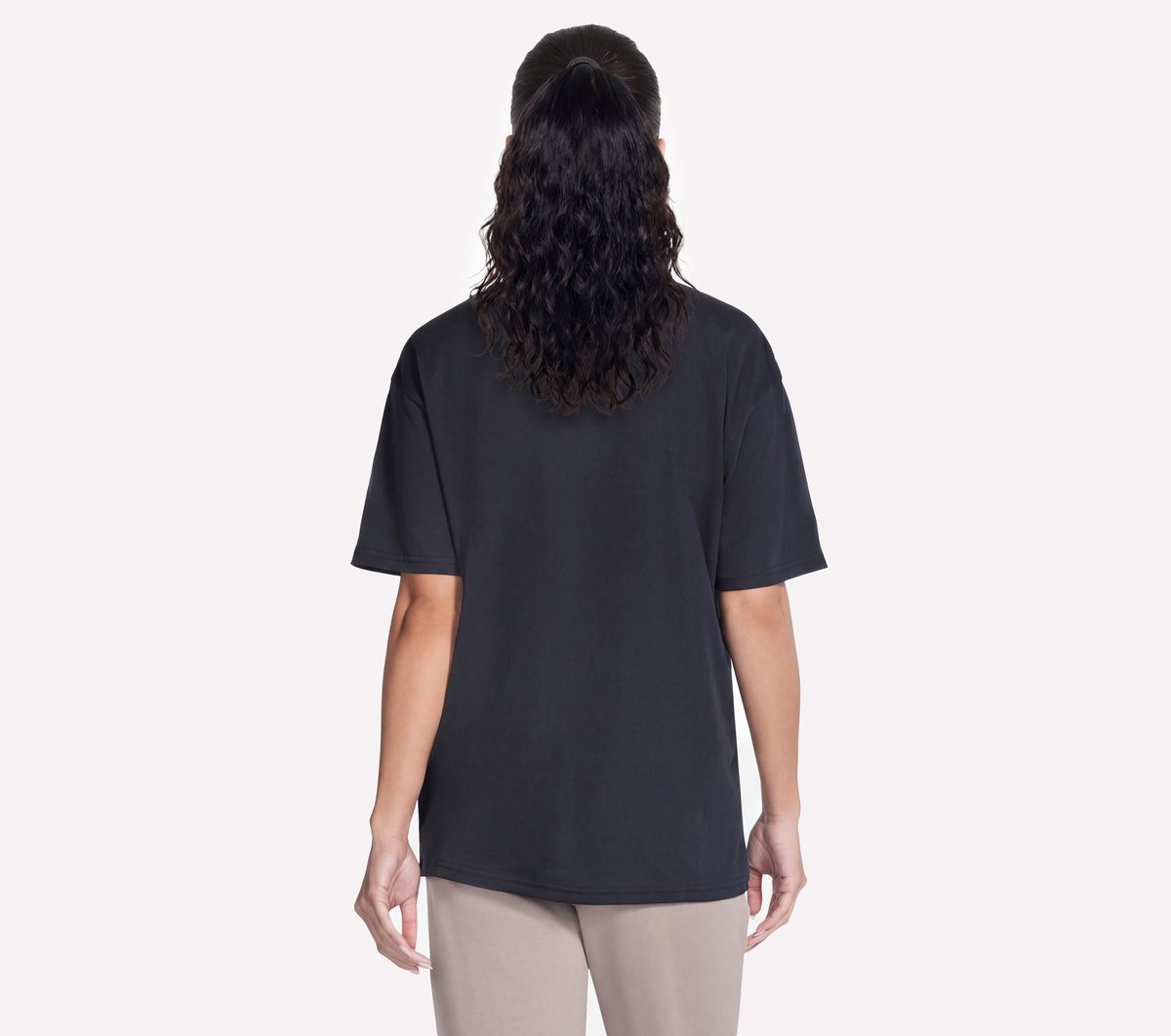 Script Diamond Studded Short Sleeve Tee|Skechers