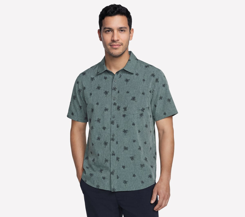The GO WALK Air Printed Short Sleeve Shirt|Skechers