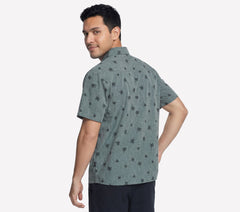 The GO WALK Air Printed Short Sleeve Shirt|Skechers