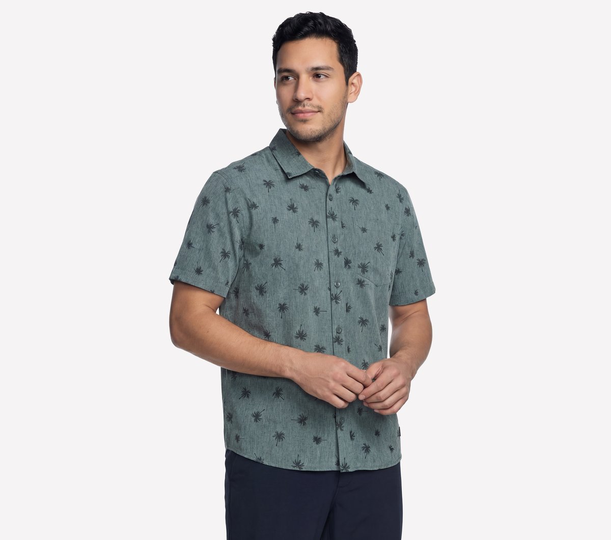 The GO WALK Air Printed Short Sleeve Shirt|Skechers