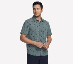 The GO WALK Air Printed Short Sleeve Shirt|Skechers