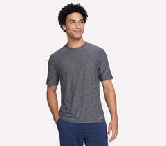 GO DRI All Day Stripe Tee|Skechers