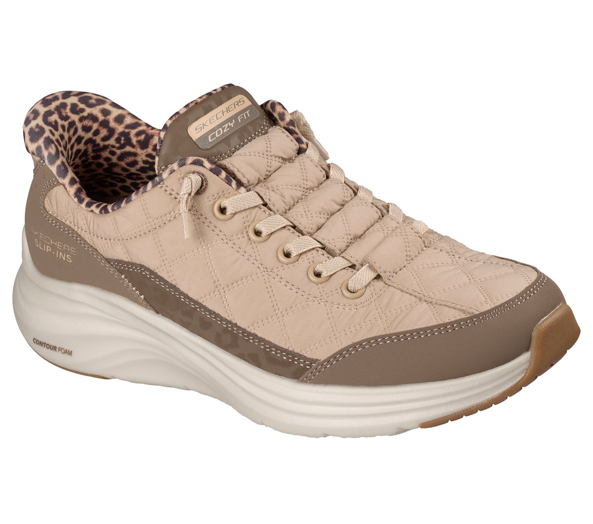 Slip-ins: Contour Foam - Cozy Fit Leopard Dream|Skechers