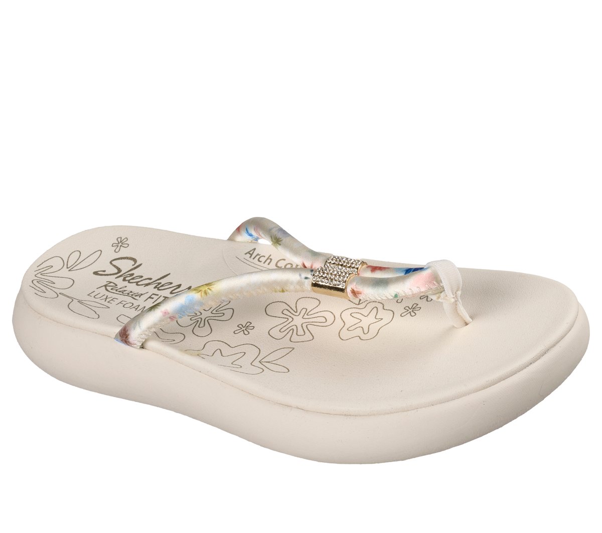 Slide-Ups Relaxed Fit: Asana Luxe - Vibrant Beauty|Skechers