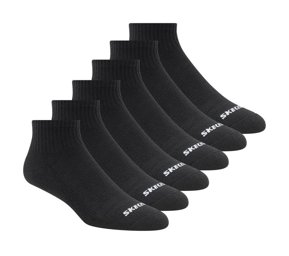 6 Pack Core Quarter Medium Socks|Skechers
