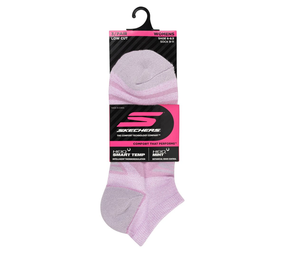 3 Pack Women's Performance Low Cut Running Socks|Skechers