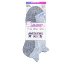 Work: Lowcut Heel Tab Socks - 3 Pack|Skechers