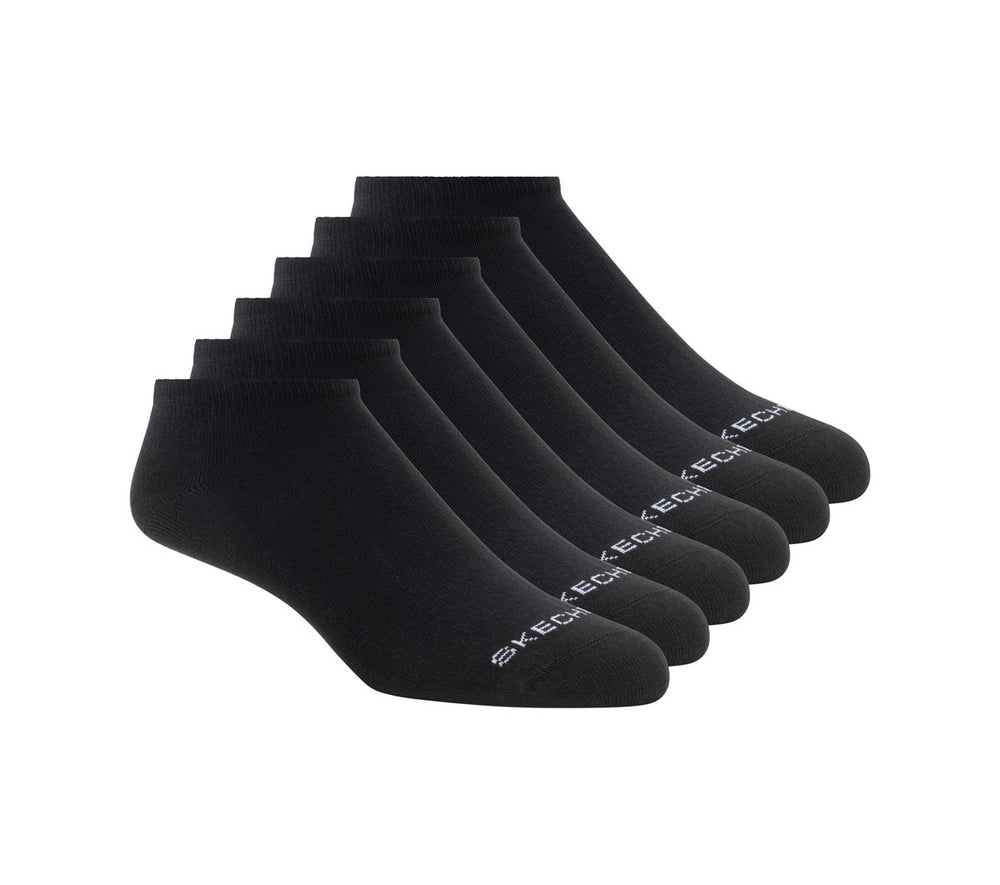 Cotton No-Show Socks - 6 Pack|Skechers