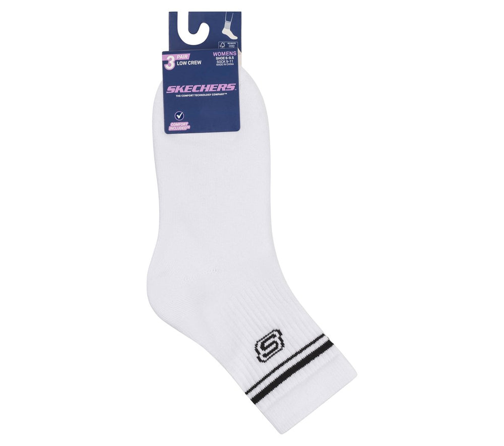 3 Pack Women's Low Crew Varsity Socks|Skechers